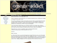 Tablet Screenshot of omega-addict.com
